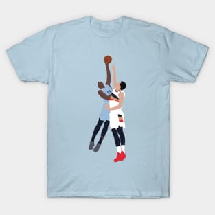 Jaren Jackson Jr Dunk Over Nikola Mirotic T-Shirt